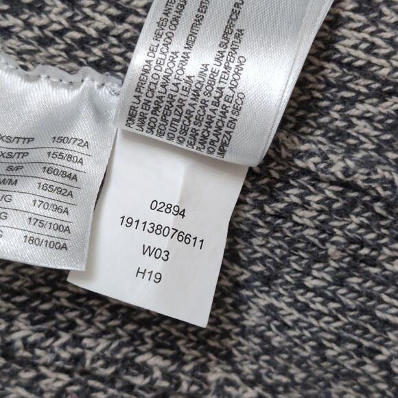 Roots Cabin Gray Marled Cotton Acrylic Knit Pullover Sweater L Cozy Relaxed - Picture 9 of 10